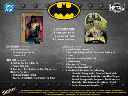 2025 : Upper Deck Skybox Metal Universe Batman Hobby Box