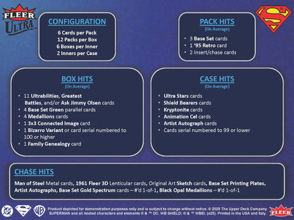 2026 : Upper Deck Fleer Ultra Superman Hobby Box