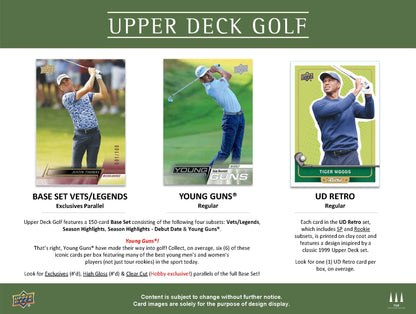 2024 : Upper Deck Golf Hobby Box