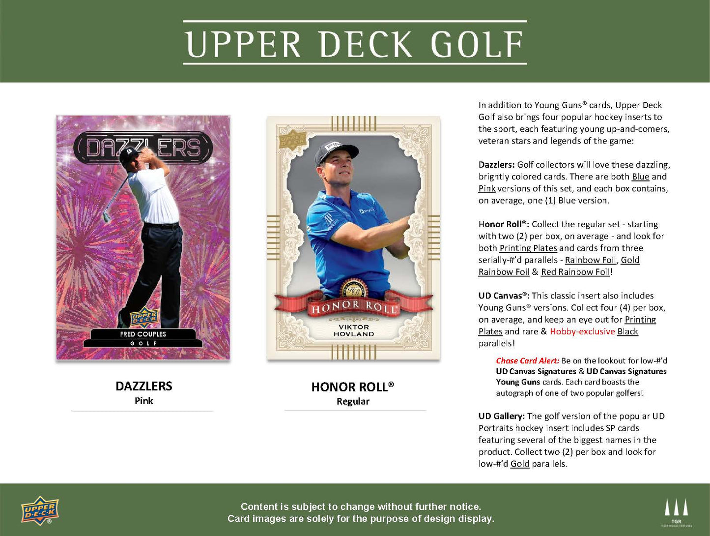 2024 : Upper Deck Golf Hobby Box