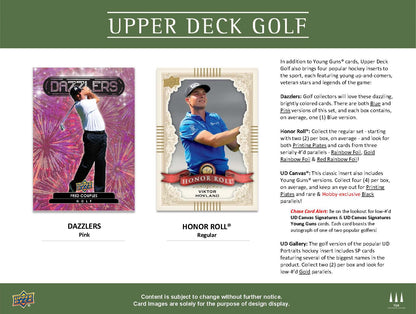 2024 : Upper Deck Golf Hobby Box