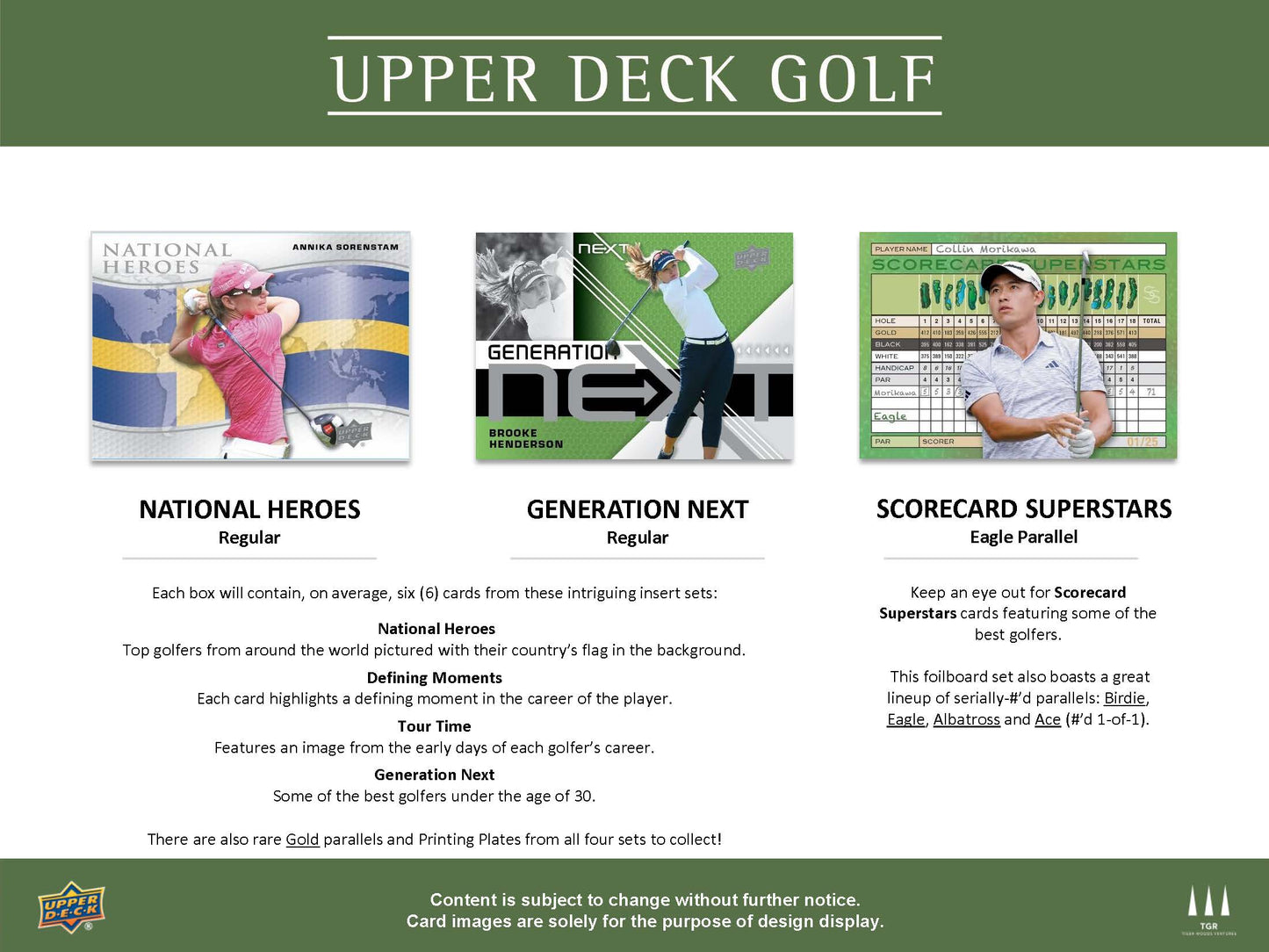 2024 : Upper Deck Golf Hobby Box