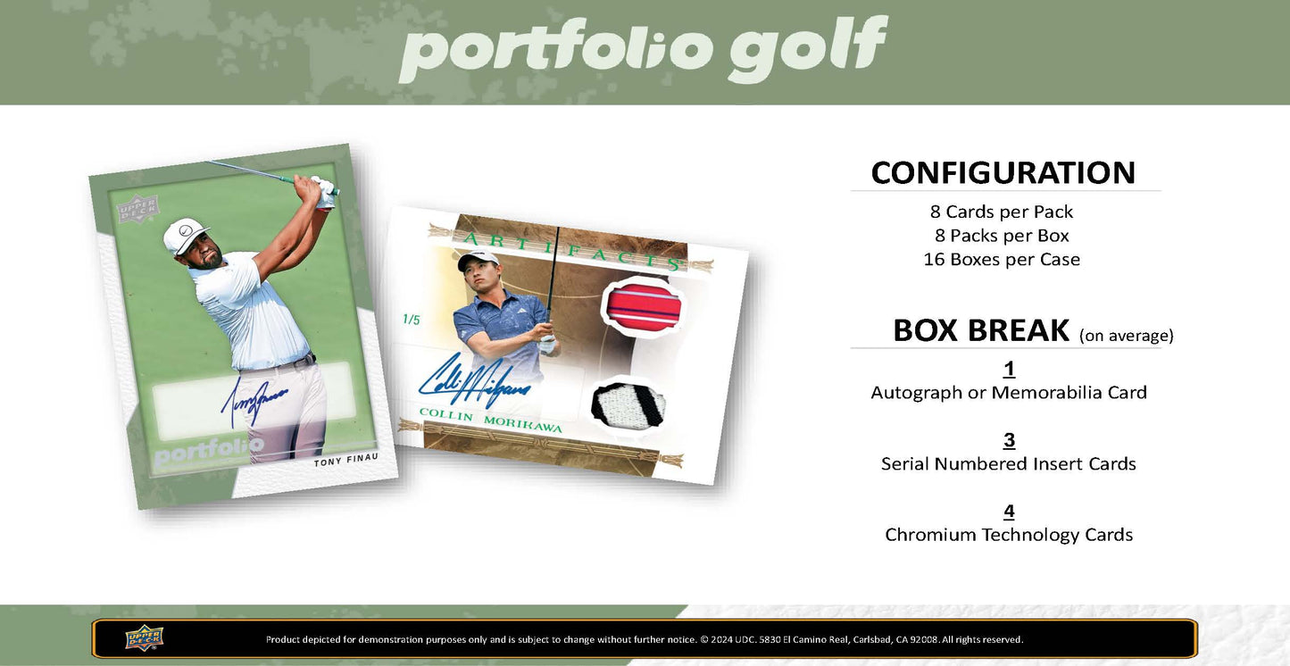 2024 : Upper Deck Portfolio Golf Hobby Box