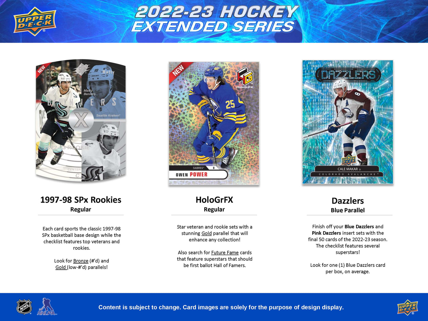 2022-23 : Upper Deck Extended Series Hockey Hobby Box