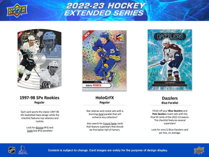 2022-23 : Upper Deck Extended Series Hockey Hobby Box