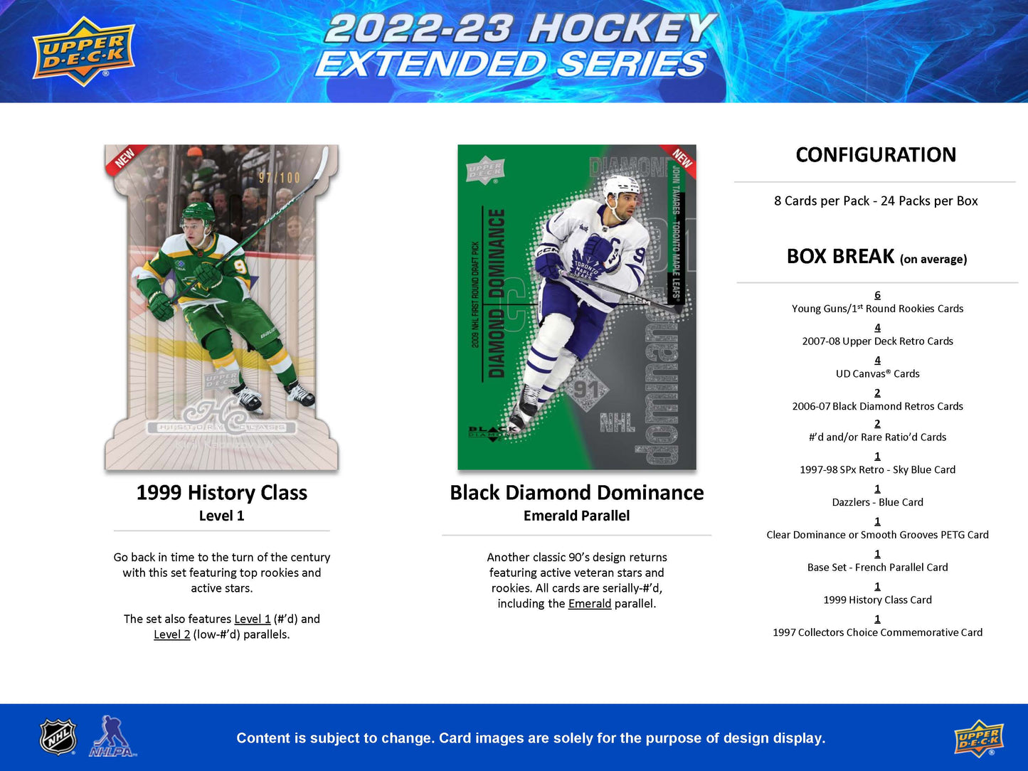 2022-23 : Upper Deck Extended Series Hockey Hobby Box