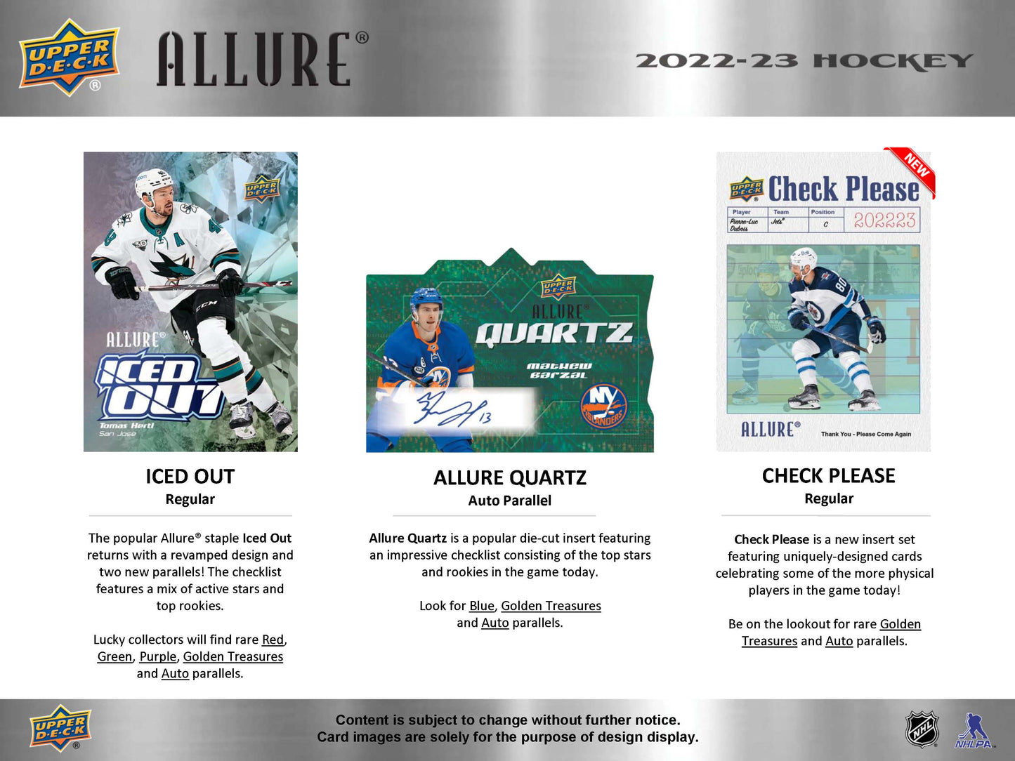 2022-23 Upper Deck Allure Hockey Hobby Box