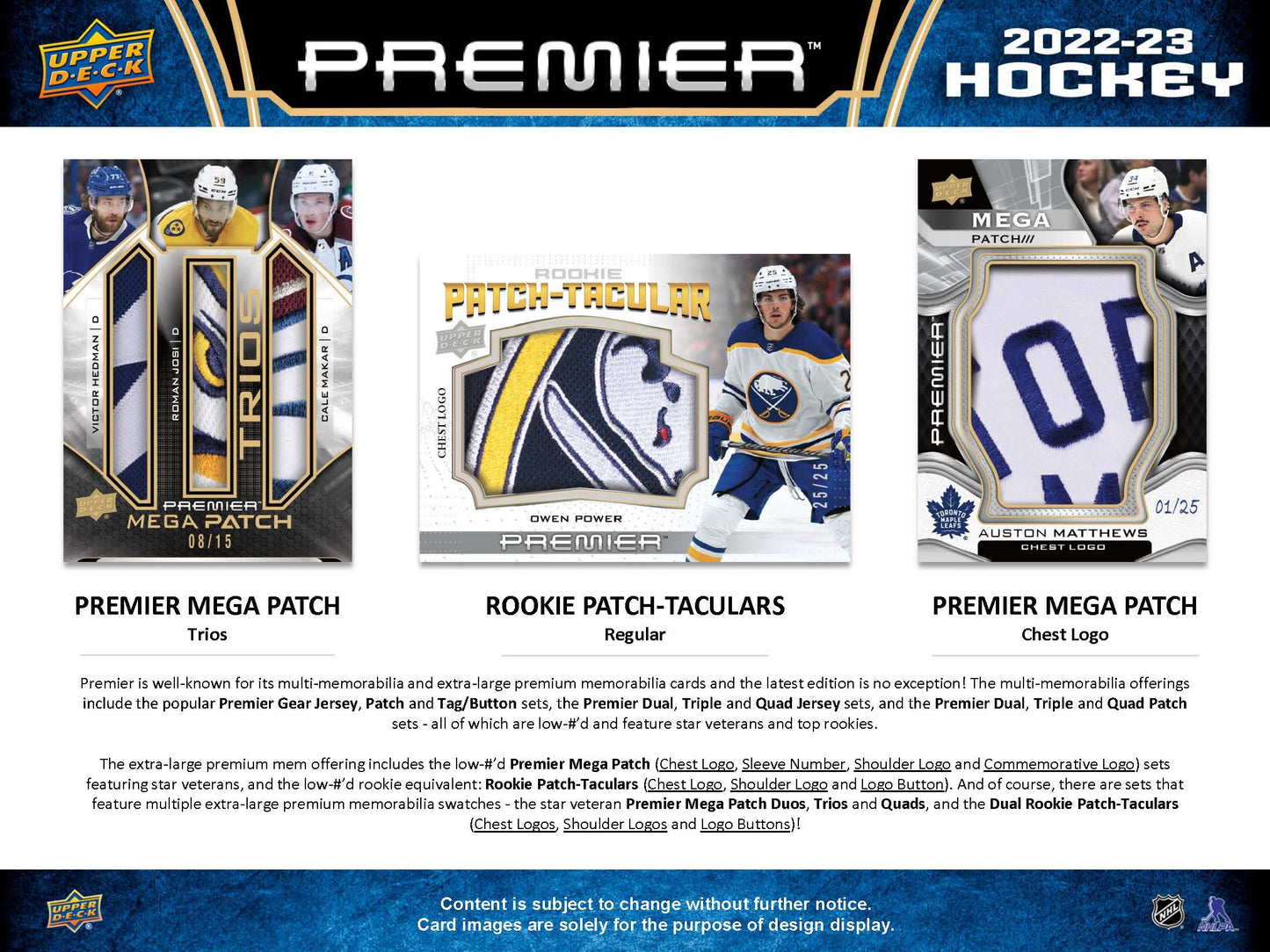 2022-23 : Upper Deck Premier Hockey Hobby Box