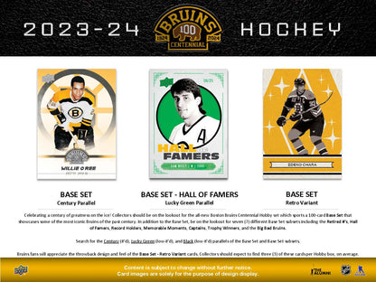 2023-24 : Upper Deck Boston Bruins Centennial Hockey Hobby Box