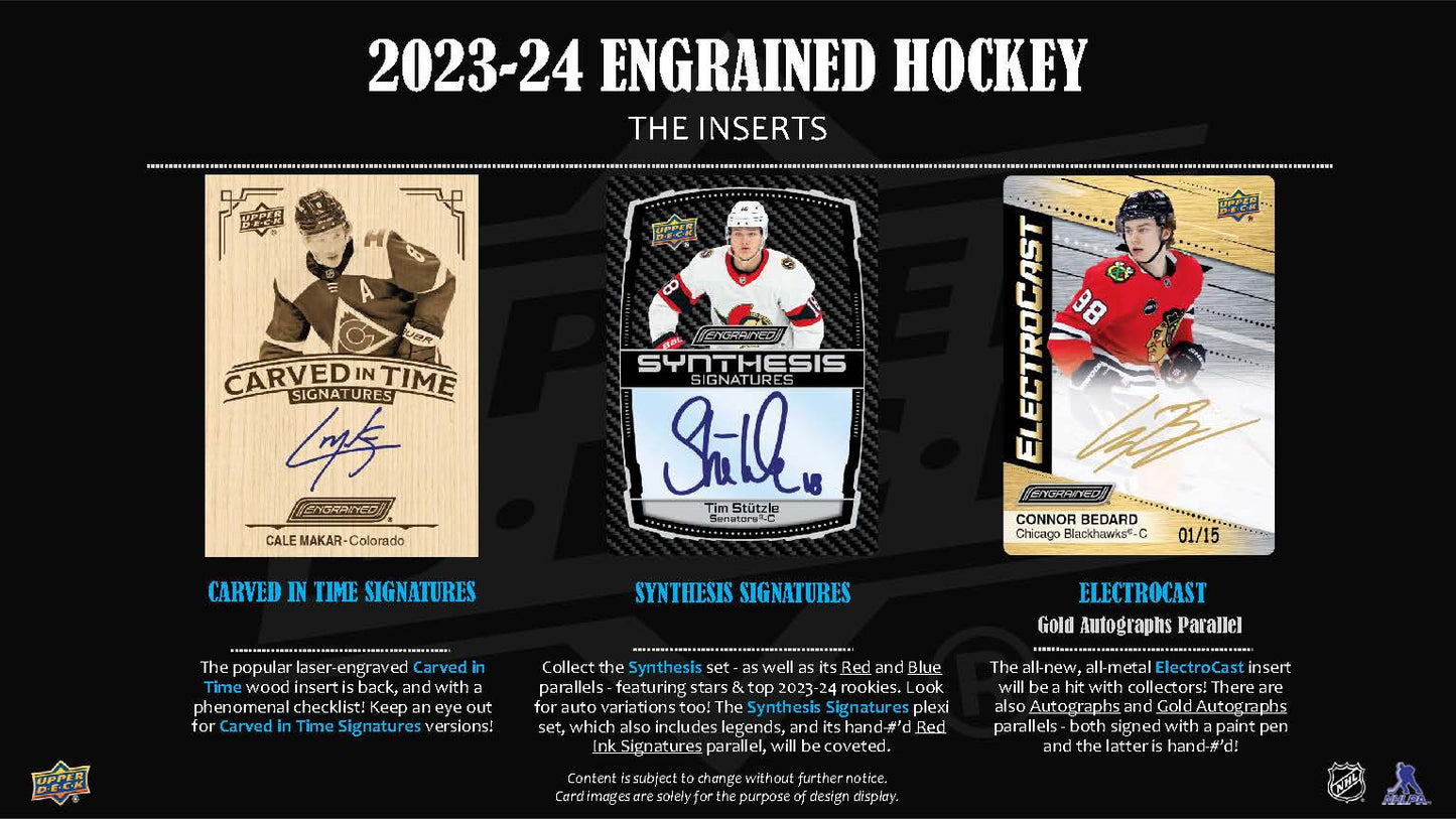 2023-24 : Upper Deck Engrained Hockey Hobby Box