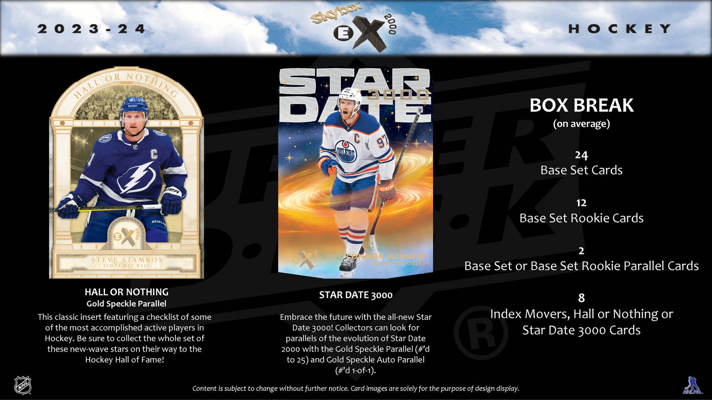 2023-24 : Upper Deck Skybox E-X 2000 Hockey Hobby Box
