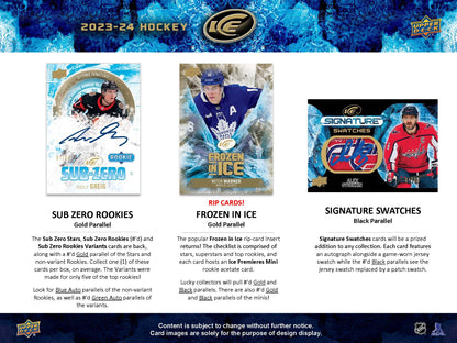 2023-24 : Upper Deck Ice Hockey Hobby Box