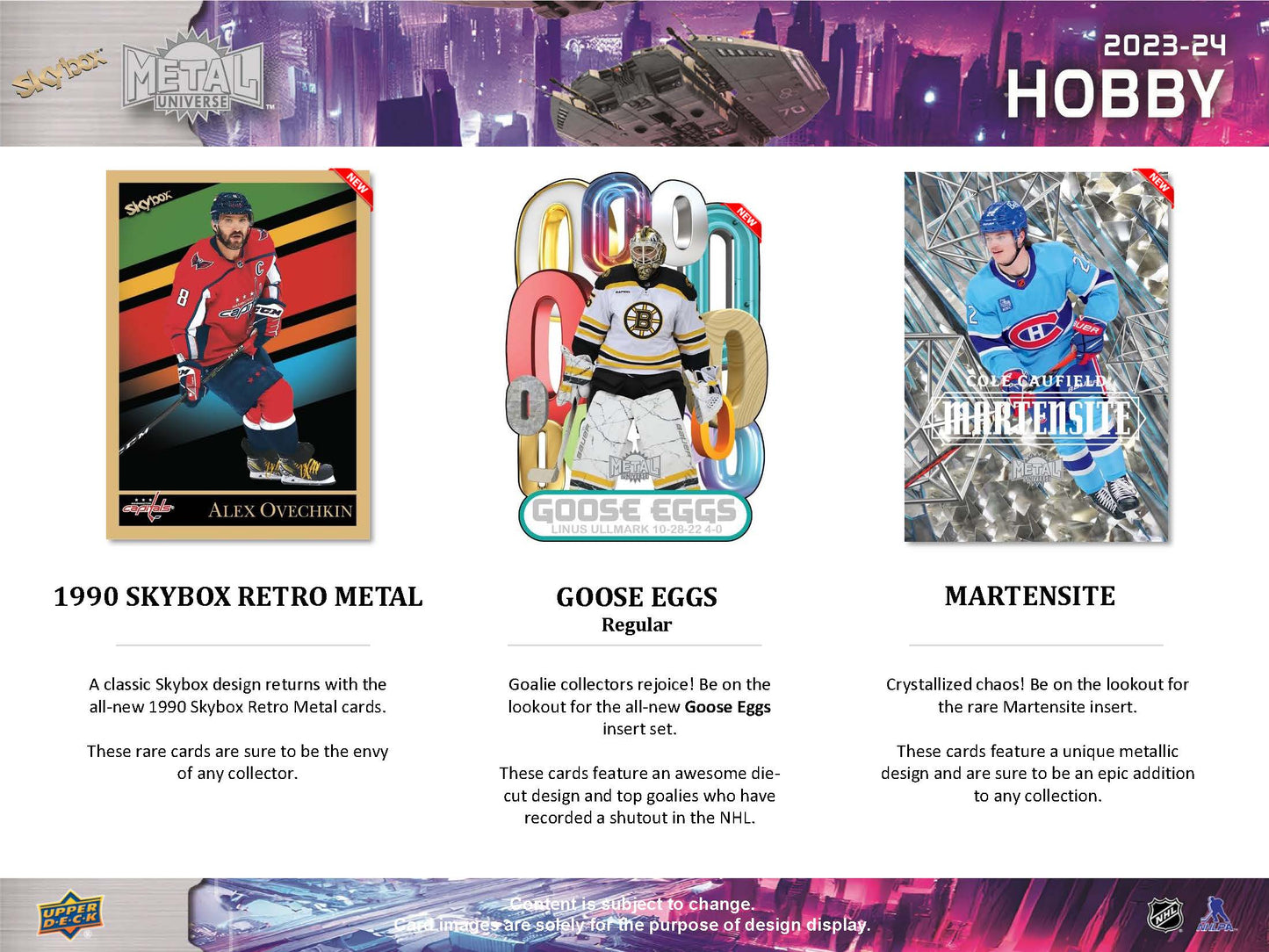 2023-24 : Upper Deck Skybox Metal Universe Hockey Hobby Box