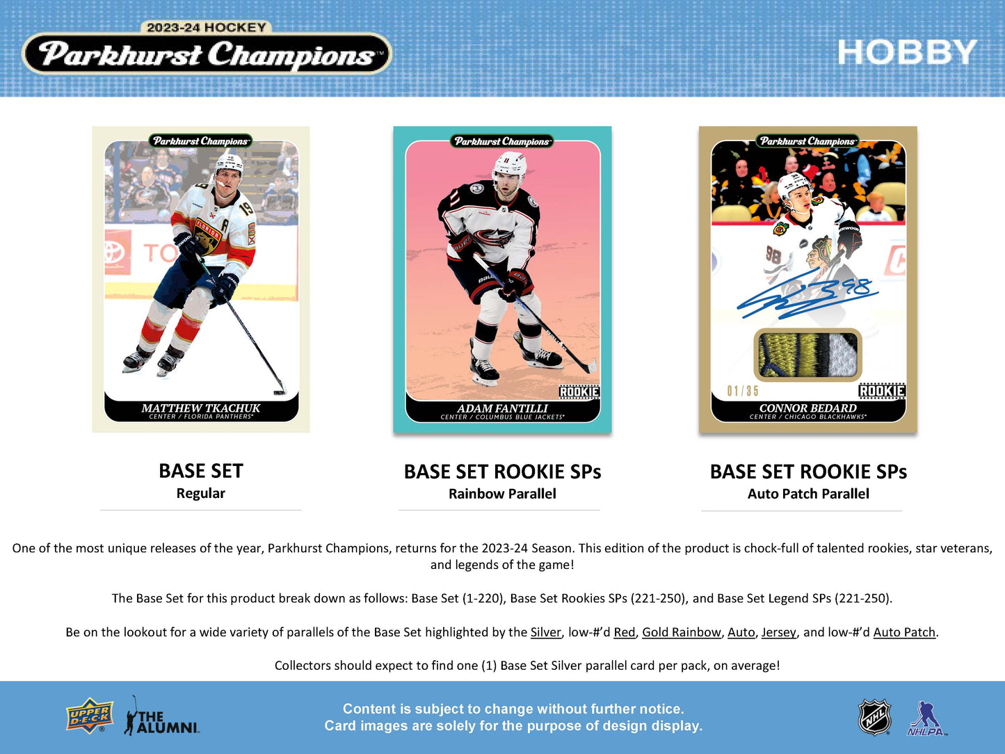 2023-24 : Parkhurst Champions Hockey Hobby Box