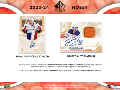 2023-24 : Upper Deck SP Authentic Hockey Hobby Box