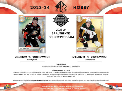 2023-24 : Upper Deck SP Authentic Hockey Hobby Box