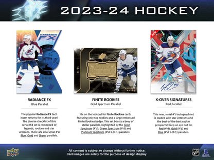2023-24 Upper Deck SPX Hockey Hobby Box