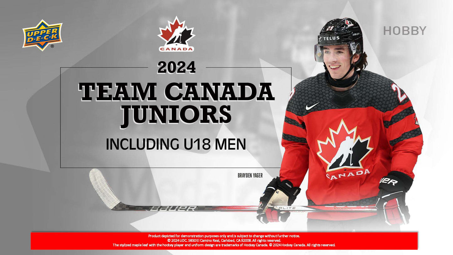 2024 : Upper Deck Team Canada Juniors Hockey Hobby Box