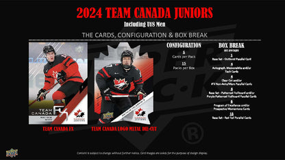 2024 : Upper Deck Team Canada Juniors Hockey Hobby Box