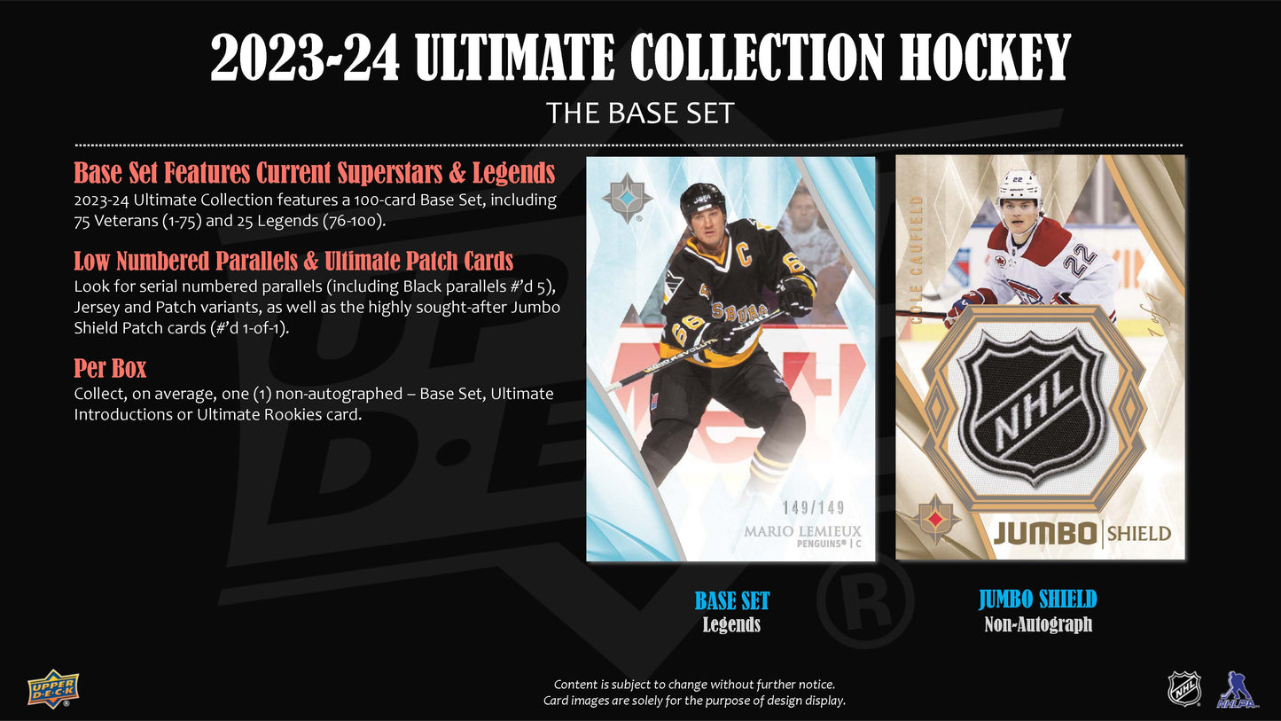 2023-24 : Upper Deck Ultimate Collection Hockey Hobby Box