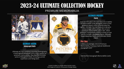 2023-24 : Upper Deck Ultimate Collection Hockey Hobby Box