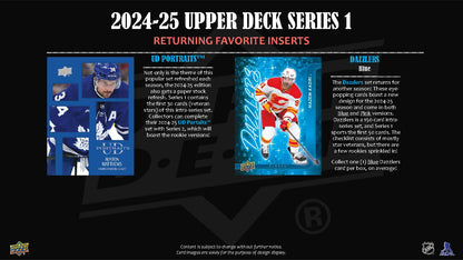 2024-25 : Upper Deck Series 1 Hockey Tin