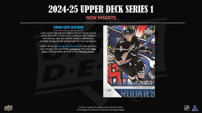 2024-25 : Upper Deck Series 1 Hockey Hobby Box