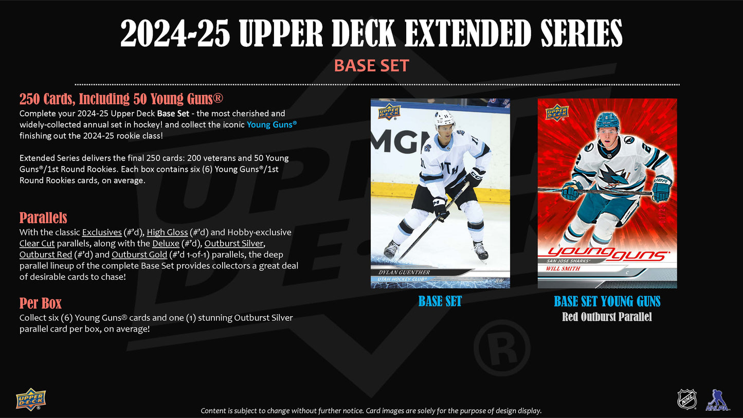 2024-25 : Upper Deck Extended Series Hockey Hobby Box