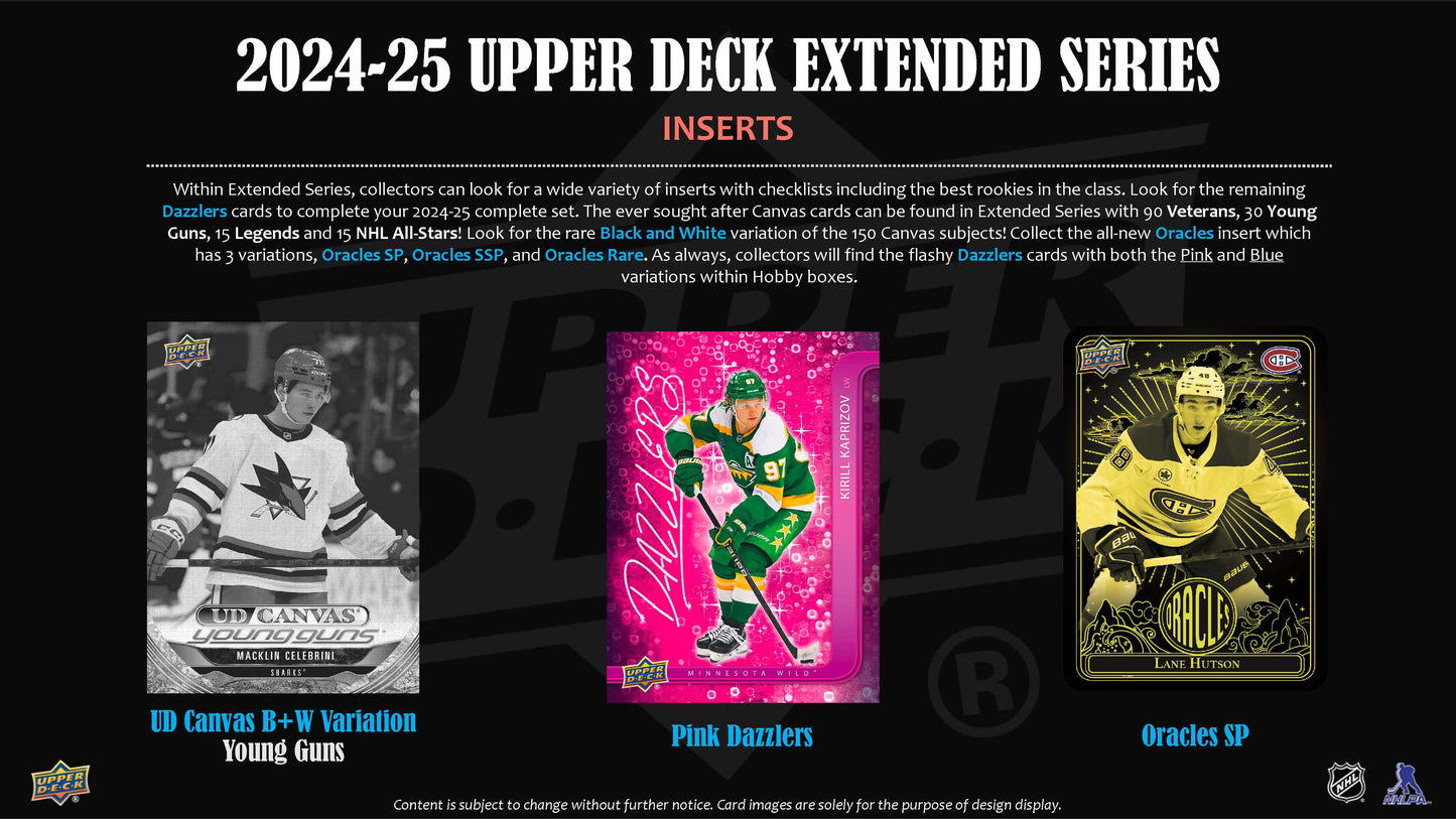 2024-25 : Upper Deck Extended Series Hockey Hobby Box