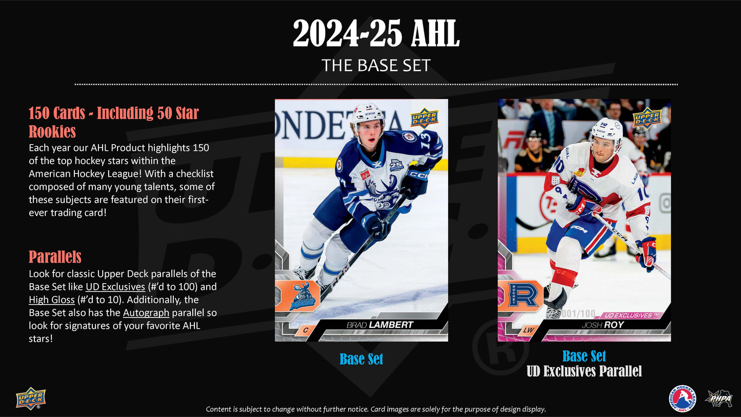 2024-25 : Upper Deck AHL Hockey Hobby Box