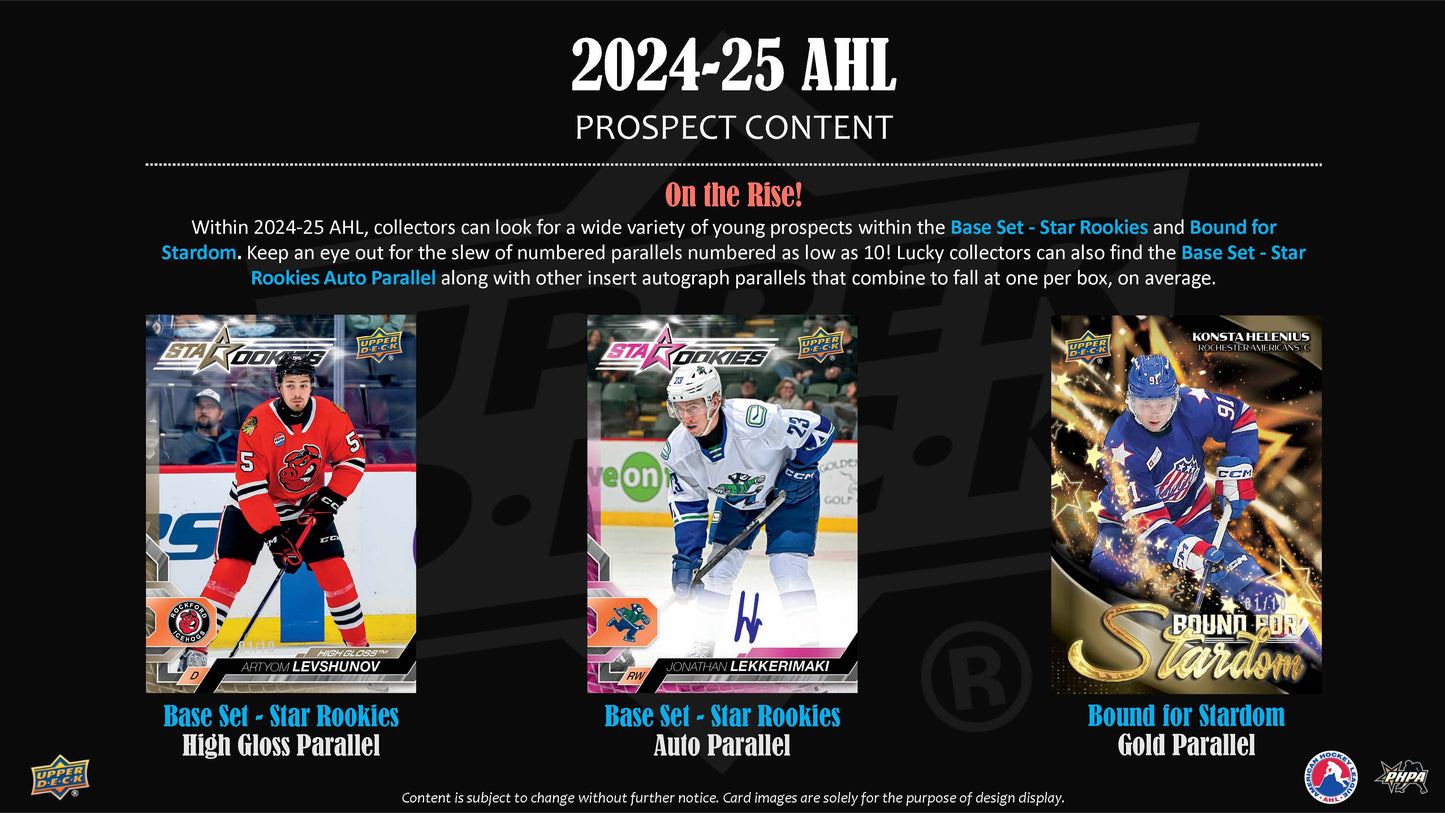 2024-25 : Upper Deck AHL Hockey Hobby Box