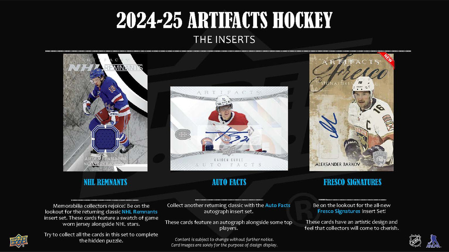 2024-25 : Upper Deck Artifacts Hockey Hobby Box