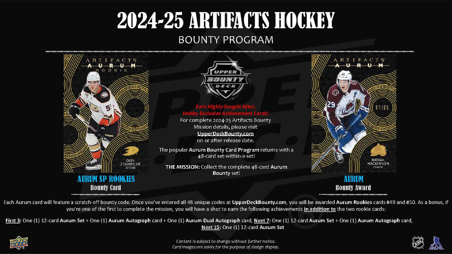 2024-25 : Upper Deck Artifacts Hockey Hobby Box