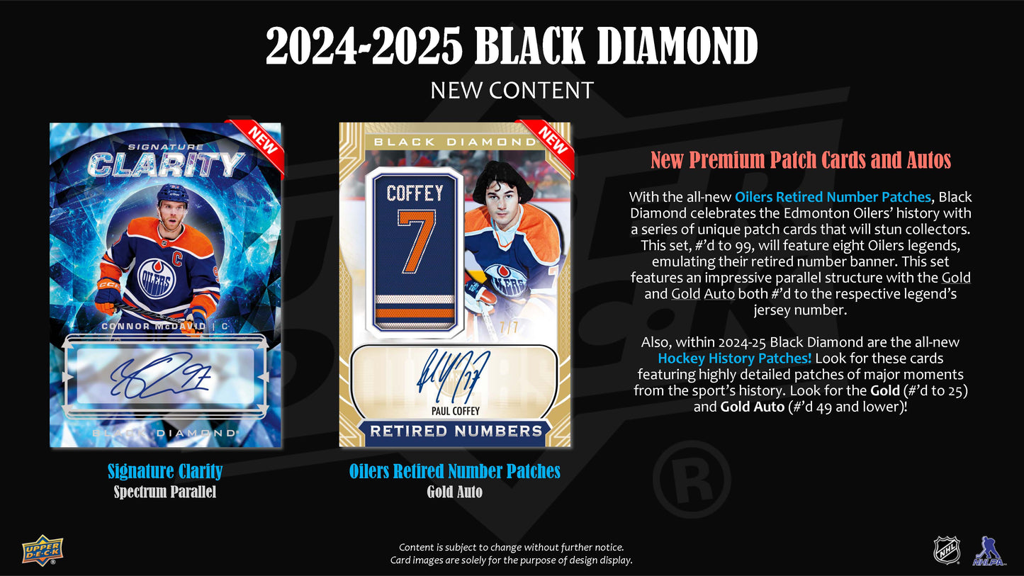 2024-25 : Upper Deck Black Diamond Hockey Hobby Box