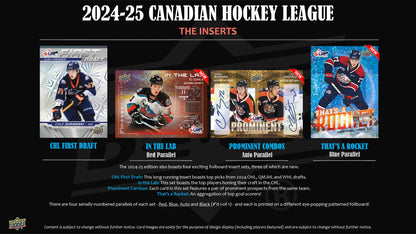 2024-25 : Upper Deck CHL Hockey Hobby Box