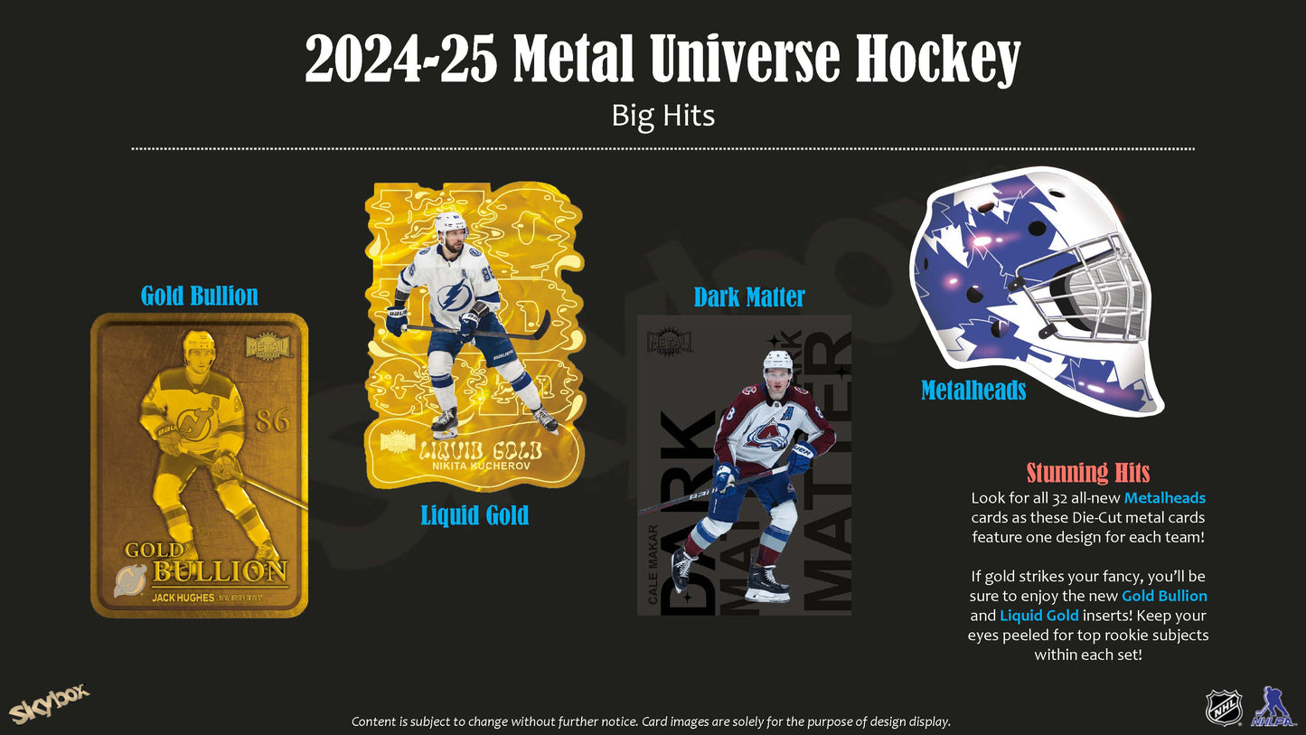 2024-25 : Upper Deck Skybox Metal Universe Hockey Hobby Box