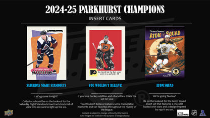 2024-25 : Upper Deck Parkhurst Champions Hockey Hobby Box