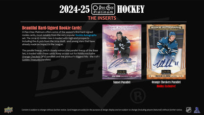 2024-25 : O-Pee-Chee Platinum Hockey Hobby Box