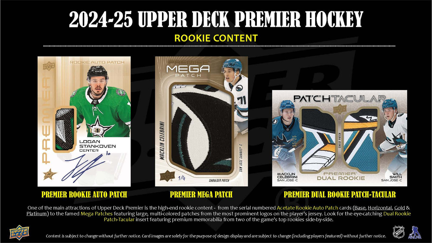 2024-25 : Upper Deck Premier Hockey Hobby Box