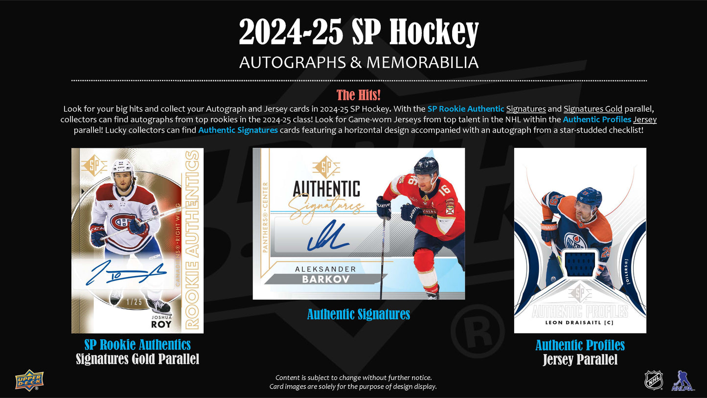 2024-25 : Upper Deck SP Hockey Blaster