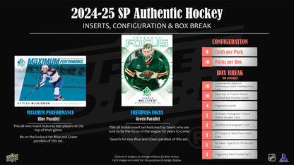 2024-25 : Upper Deck SP Authentic Hockey Hobby Box