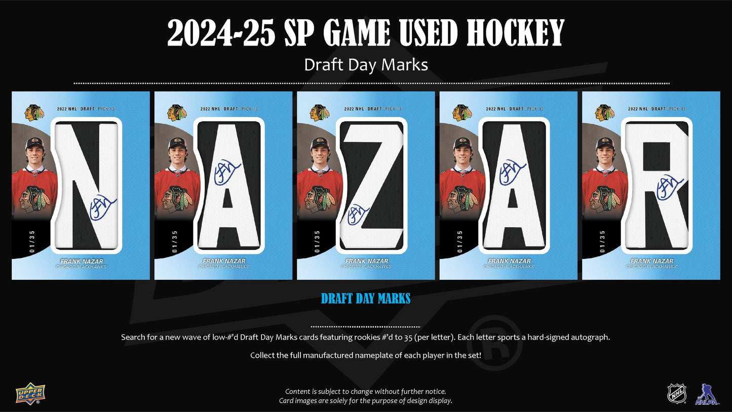 2024-25 : Upper Deck SP Game Used Hockey Hobby Box