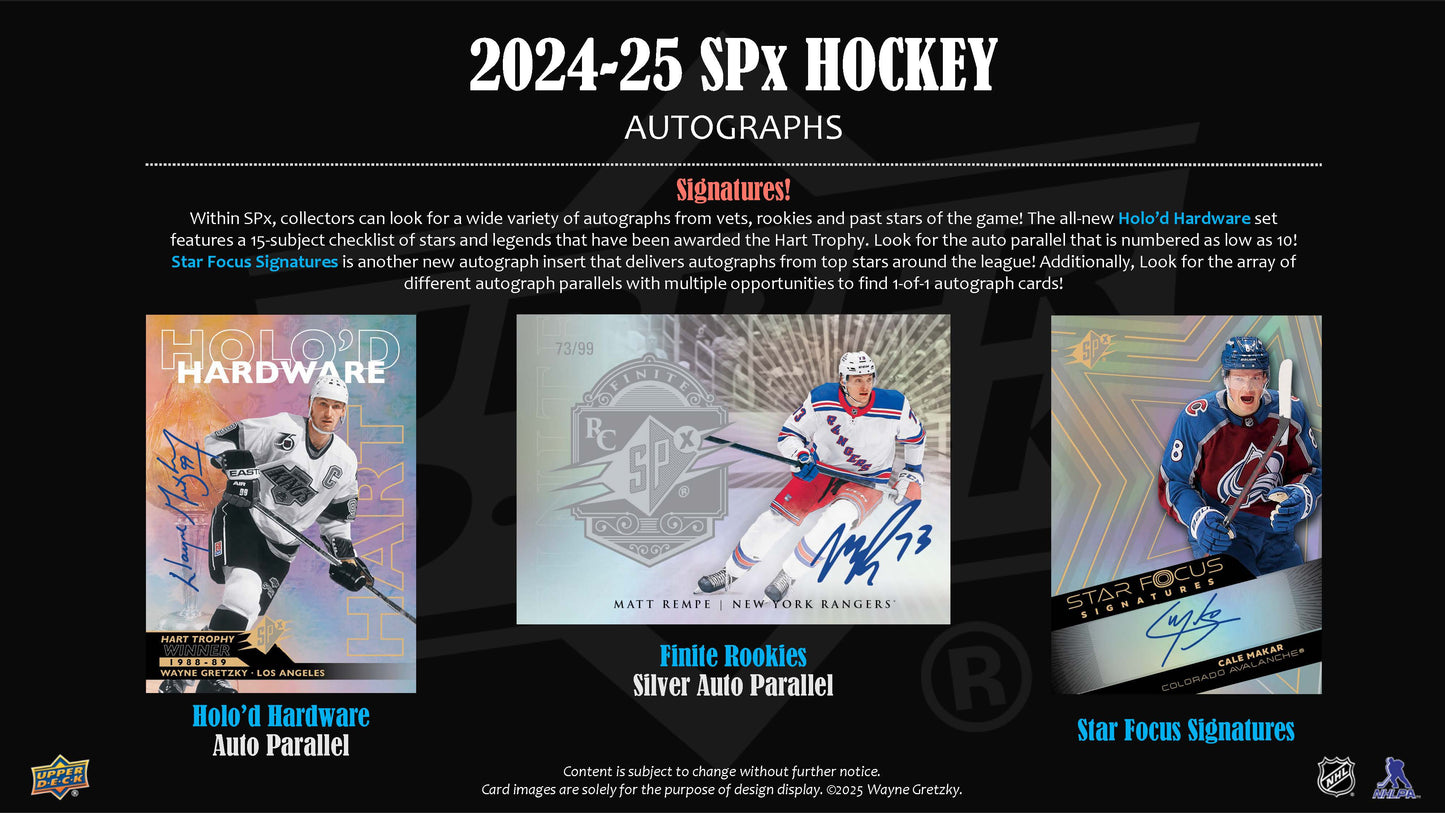 2024-25 Upper Deck SPX Hockey Hobby Box