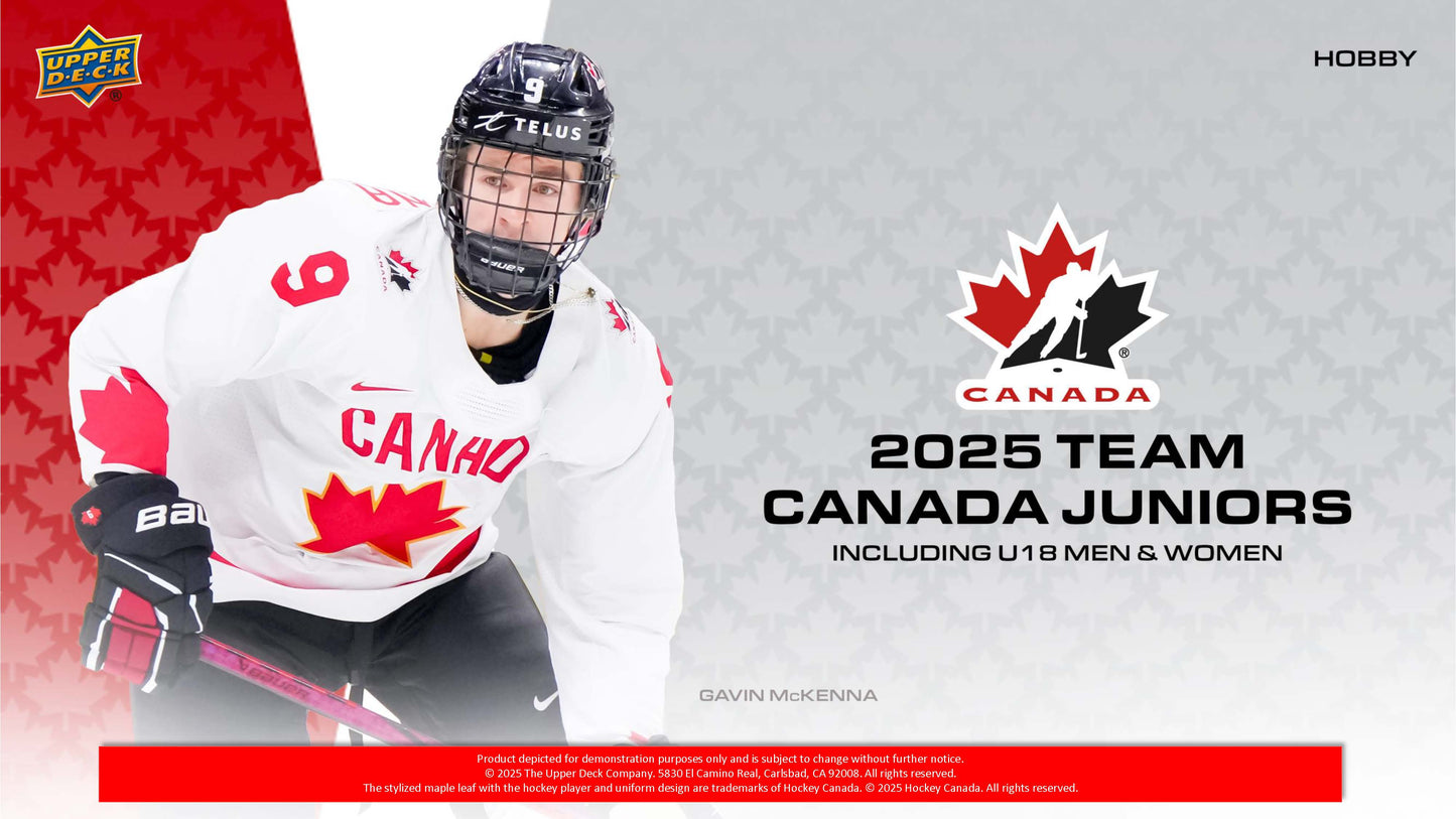 2025 : Upper Deck Team Canada Juniors Hockey Hobby Box