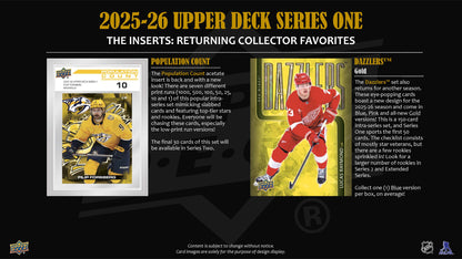 2025-26 : Upper Deck Series 1 Hockey Hobby Box
