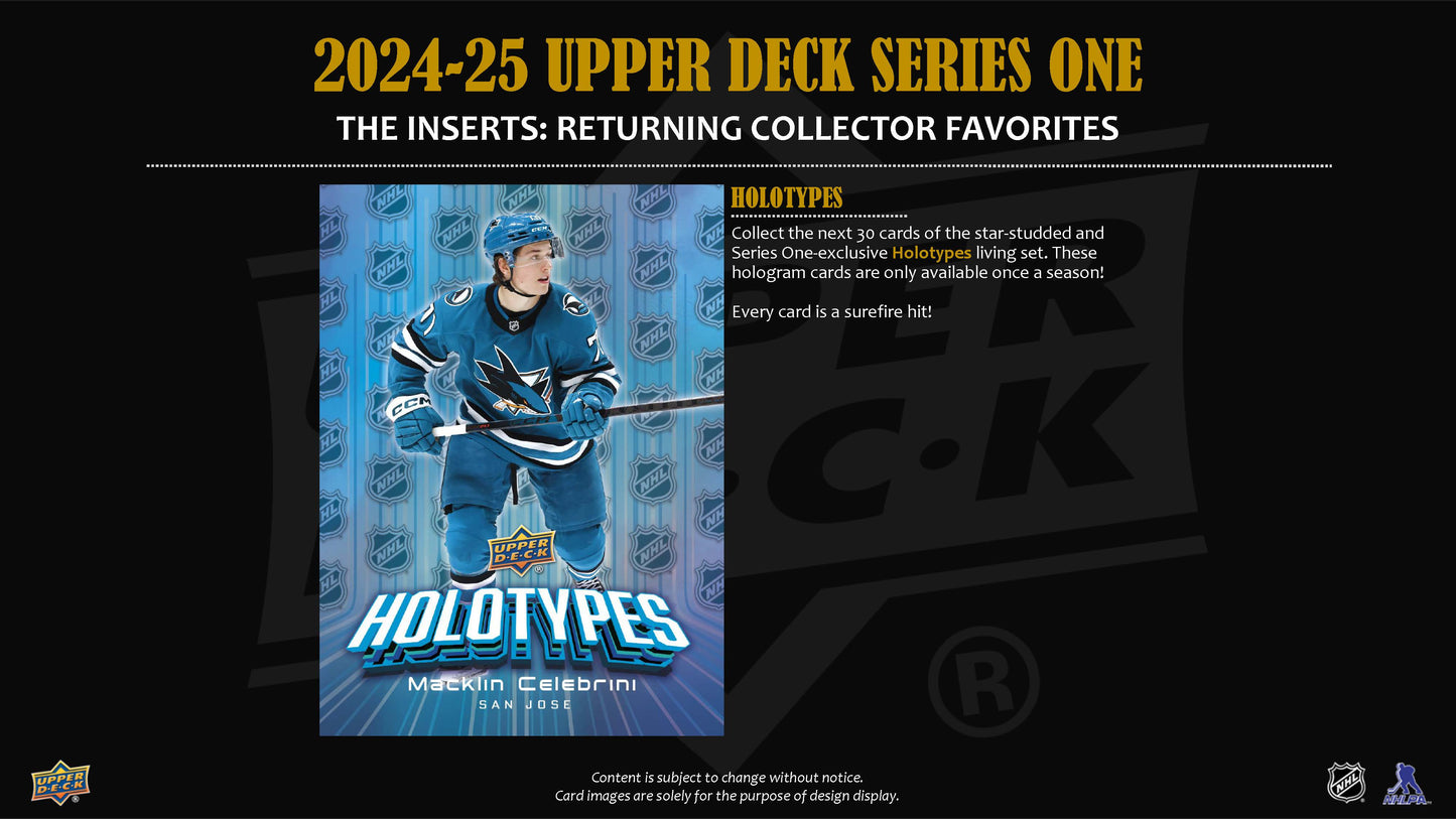 2025-26 : Upper Deck Series 1 Hockey Hobby Box