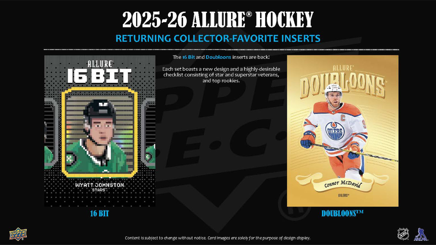 2025-26 : Upper Deck Allure Hockey Hobby Box