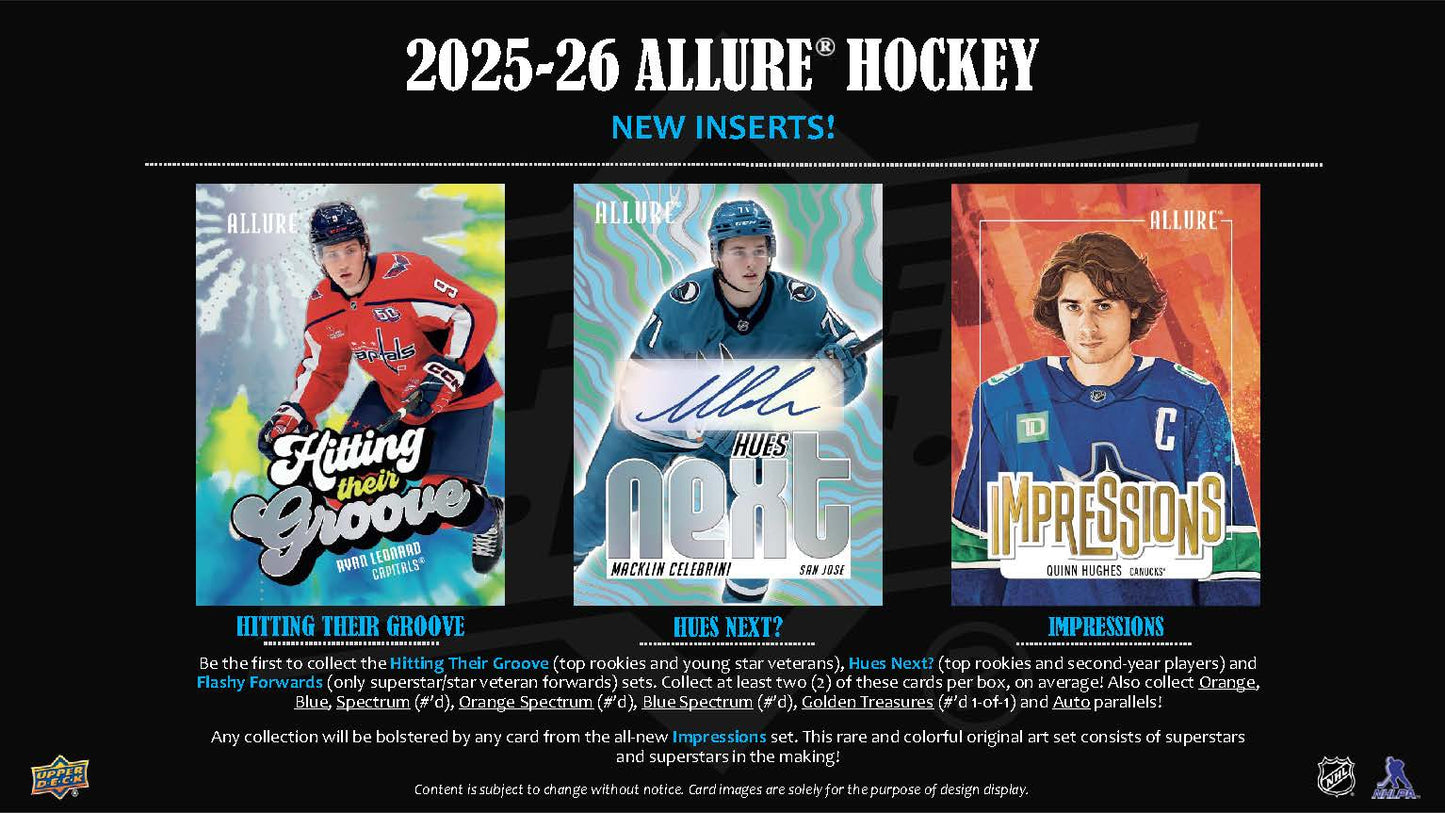 2025-26 : Upper Deck Allure Hockey Hobby Box