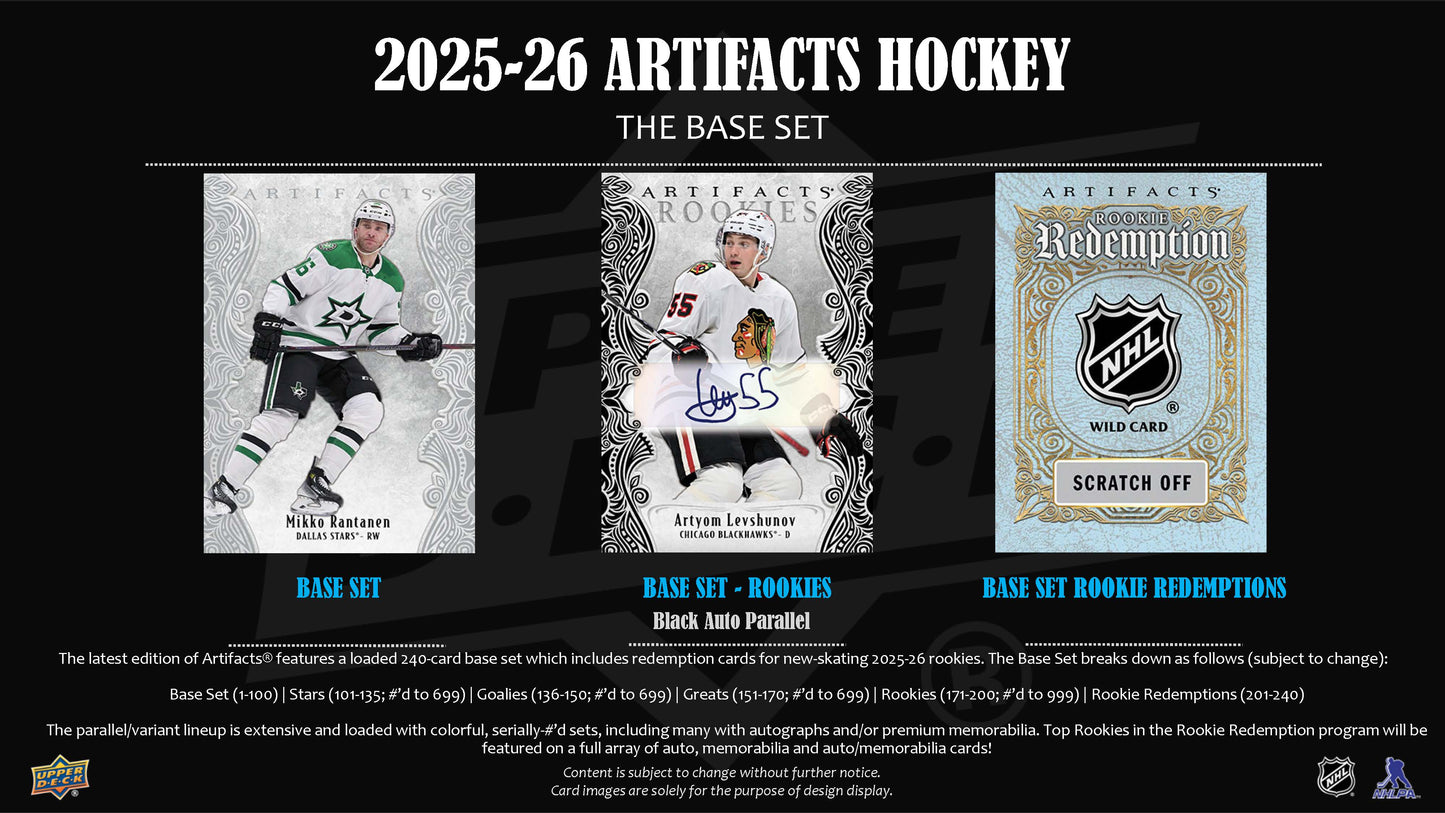 2025-26 : Upper Deck Artifacts Hockey Hobby Box