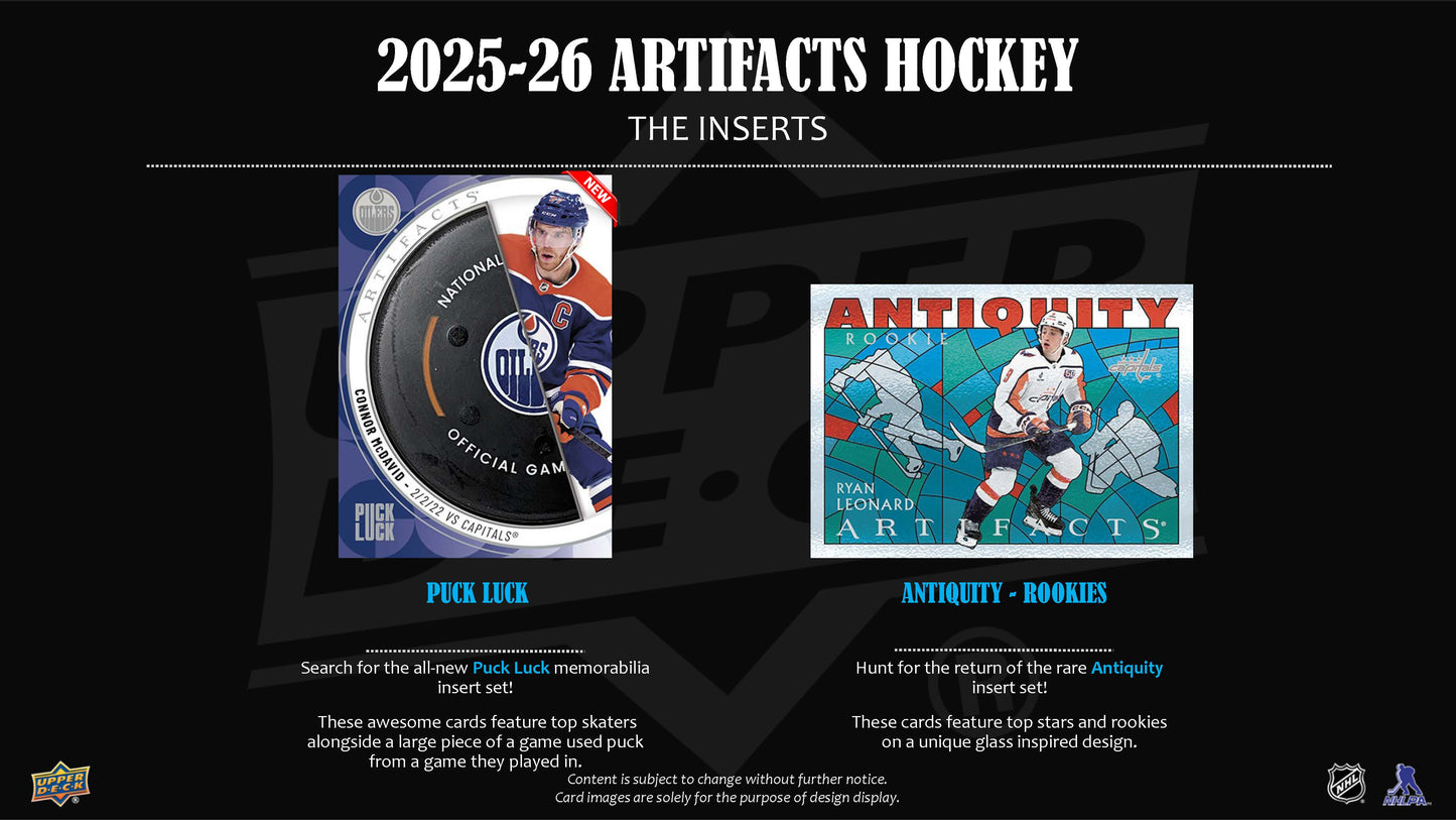 2025-26 : Upper Deck Artifacts Hockey Hobby Box
